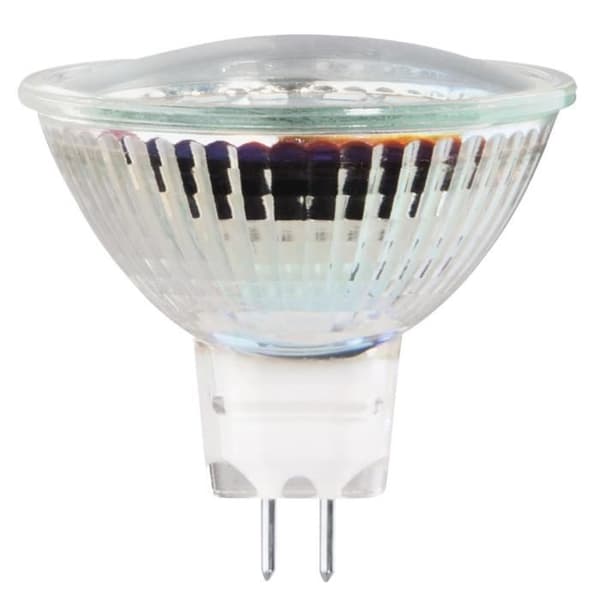 LED-lampa - GU5.3 - 245lm - 22W ersättning - MR16 reflektorlampa - Varmvit - Vitt glas