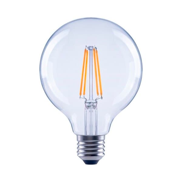 LED-kabel, E27, 806lm ersättning amp. glbe, G95 60W, transp., blc chd Vit