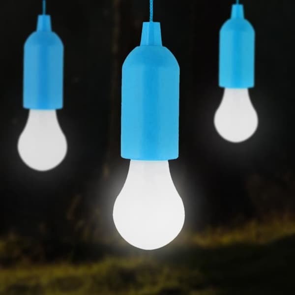 Bärbar LED-lampa med sladd för trädgård och exteriör - SODIAL - Blå - Batteridriven - PC - 1 glödlampa - Integrerad LED