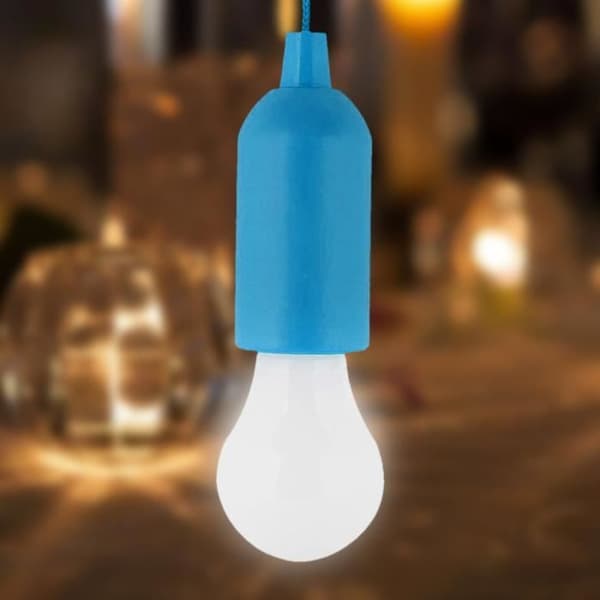 Bärbar LED-lampa med sladd för trädgård och exteriör - SODIAL - Blå - Batteridriven - PC - 1 glödlampa - Integrerad LED