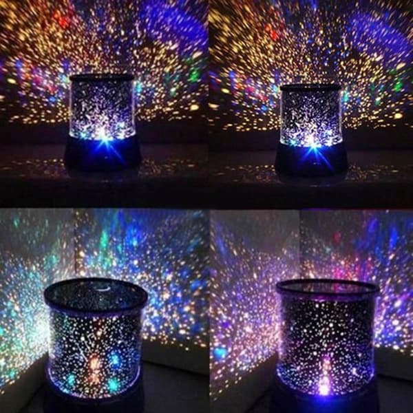 NEUFU LED Lumiere Flerfärgsprojektor Sky Night Star Lamp Dekorativt nattljus