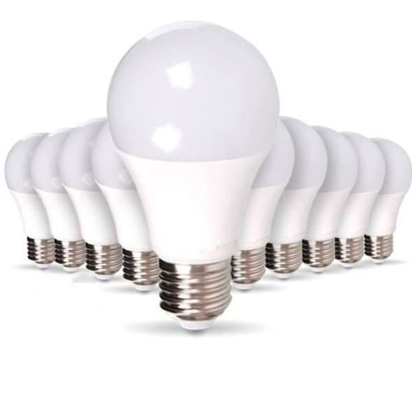 Set med 10 LED-lampor B22 9W eq 60W 806Lm (neutralvit 4000K)