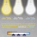 Miniatyrbild 3 av 3: Set med 10 LED-lampor E27 9W eq 60W 806lm Naturvit