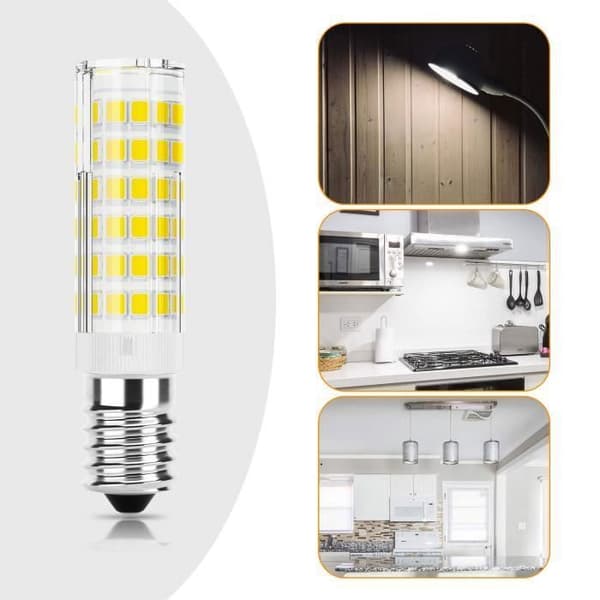 LED-lampa E14 fläktkåpa, 5W halogenekvivalent 50W, Cool vit 6000K 550LM, , Ej dimbar, 2 Styck