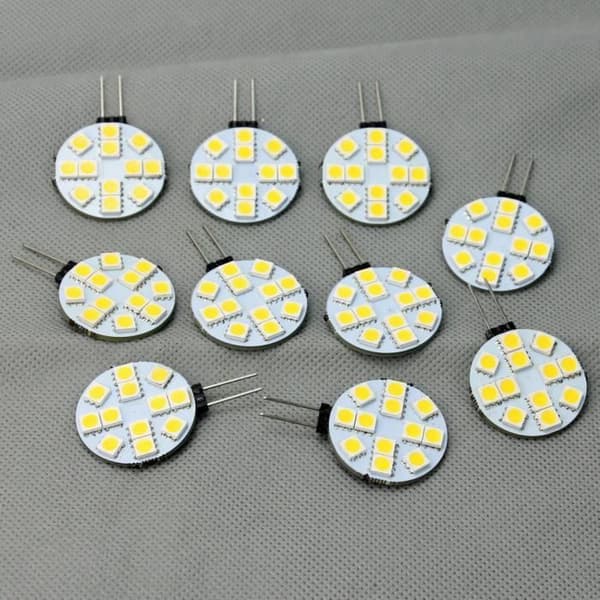 LED Ampuller - Märke - G4 12 LED 5050 SMD - Varmvit - DC 12V - Inomhusbelysning