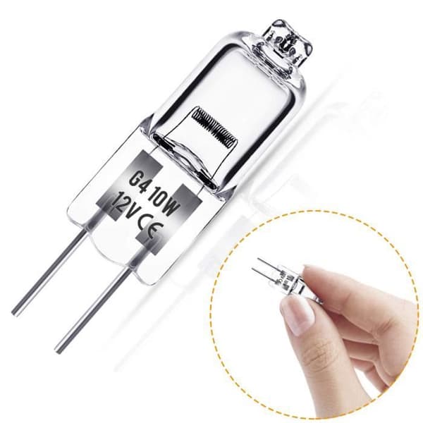 G4 halogenlampor, 12V 10W halogenstiftsbaslampa, 3000K varmvit, 350LM, dimbar, , 10 st.