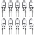 Miniatyrbild 1 av 4: G4 halogenlampor, 12V 10W halogenstiftsbaslampa, 3000K varmvit, 350LM, dimbar, , 10 st.
