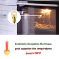 Miniatyrbild 3 av 4: 3-pack av 15 W ugnslampor, värmebeständiga upp till 300 grader - 2700 K varmvit