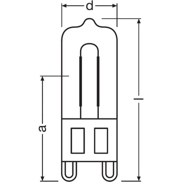 OSRAM BLI1 HALO SPSTAR CAPS 33W=40 G9