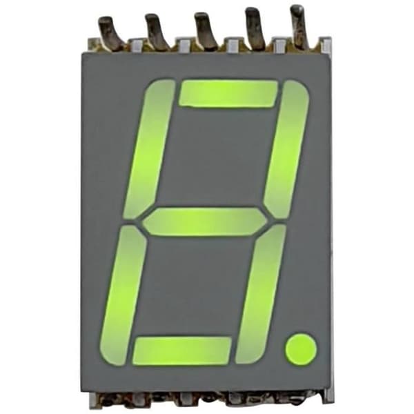 SMD LED - TRU COMPONENTS - Gulgrön - Ensiffrig display