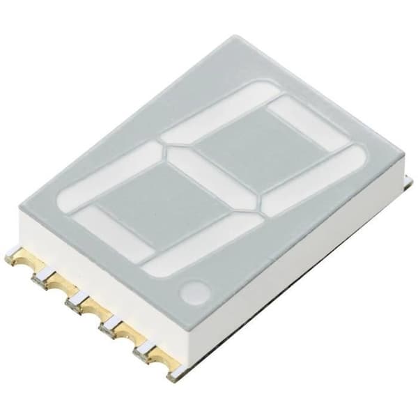 Gulgrön SMD LED - TRU COMPONENTS - Ensiffrig display - Livslängd 30 000 timmar
