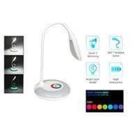Trådlös RGB LED-lampa Skrivbordslampa Med Tactil Flexibel Arm Nattlampa