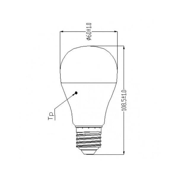 LED-lampa SYLVANIA TOLEDO GLS A60 CRI 80 230V 806lm - Vit - 8W