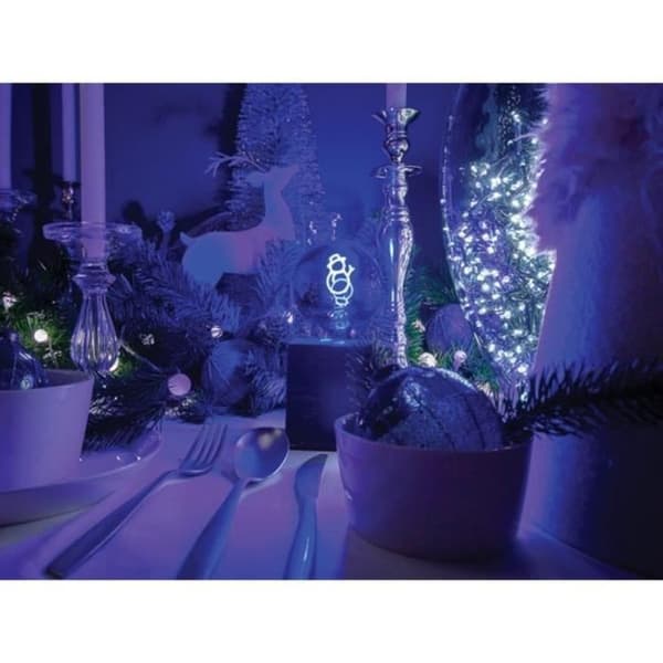 Dekorativ LED-lampa snögubbe guldtråd 2W E27 60lm 25000h - VELLIGHT