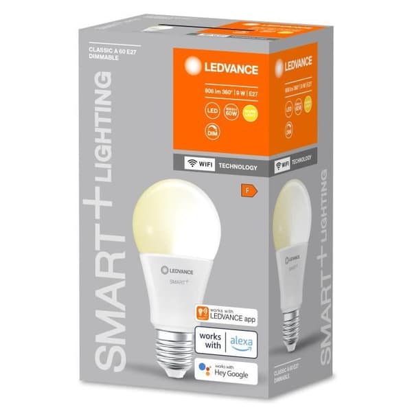 LED-lampa - LEDVANCE - SMART+ WIFI - 9W - 806lm - E27 bas