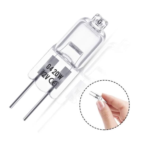 G4 halogenlampor, 12V 20W halogenstiftsbaslampa, 3000K varmvit, 350LM, dimbar, , 10 st.