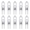 Miniatyrbild 1 av 4: G4 halogenlampor, 12V 20W halogenstiftsbaslampa, 3000K varmvit, 350LM, dimbar, , 10 st.