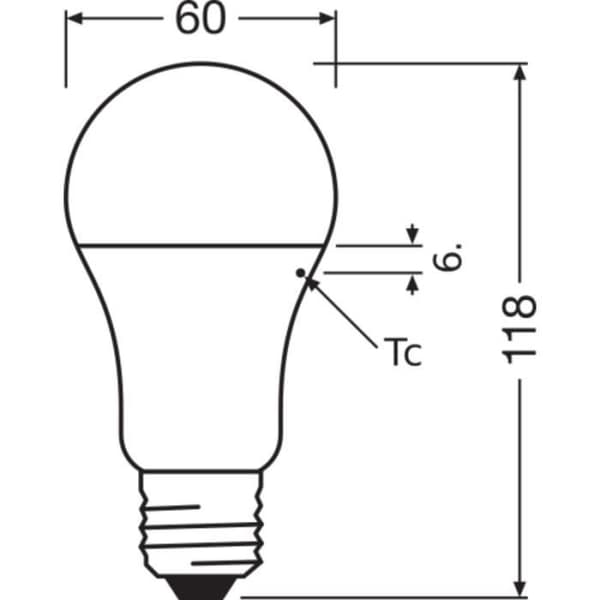 Pack 4 LED-lampa OSRAM A E27 Opal 10W 1055Lm 2700K IP20 200° [LV-4058075184992]