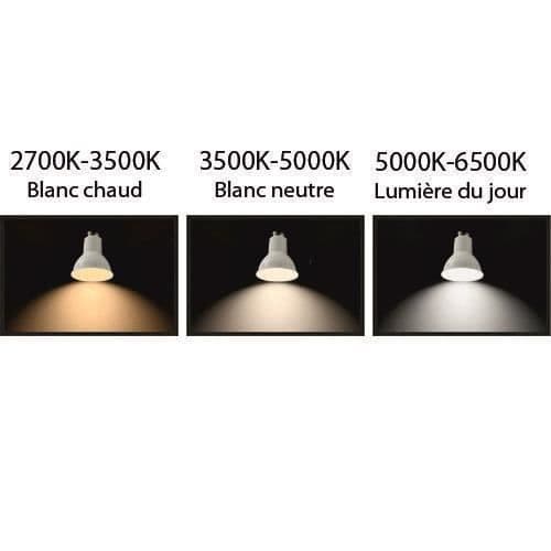 Set med 2 GU10 5W LED-lampor (50W ekvivalenter) 400Lm 3000K