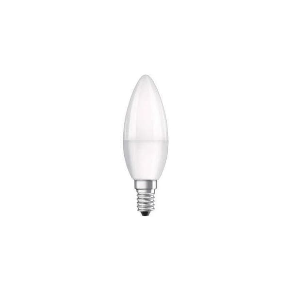 Matt LED-lampa flamma E14, 3.3W, varm vit.