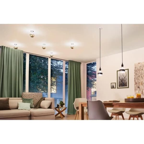 Paulmann G125 E27 reflekterande ring LED-lampa - mattsvart reflekterande ring - 6,5W/230V