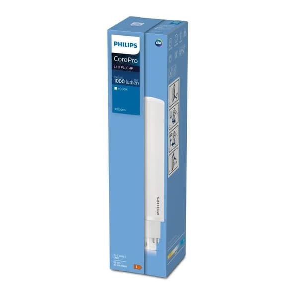 LED-lampa - PHILIPS - CorePro PL-C - 8,9W - 1100lm - Cool White - 26W motsvarande