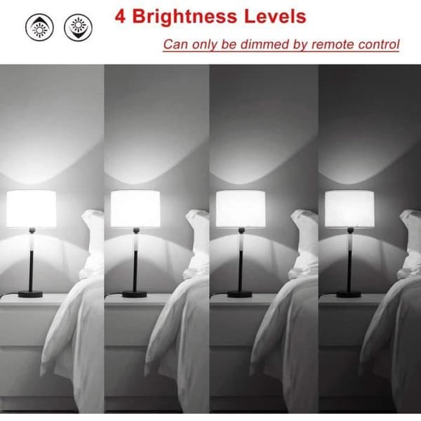HYDONG Ampoule LED Färg E27 10W Färgväxling Dimbar LED-lampor 12 färgval, 21 nyckel Fjärrkontroll (2-pack)