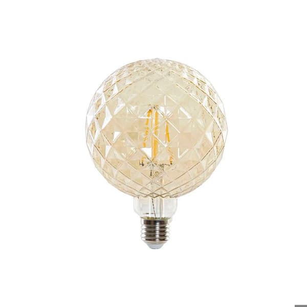 LED-lampa - DKD Home Decor - Amber - Aluminium - Glas - E27