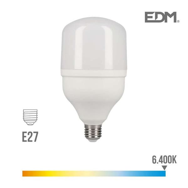 Industriell LED-lampa - EDM - E27 20W 1700 lm 6400k - Kallt ljus