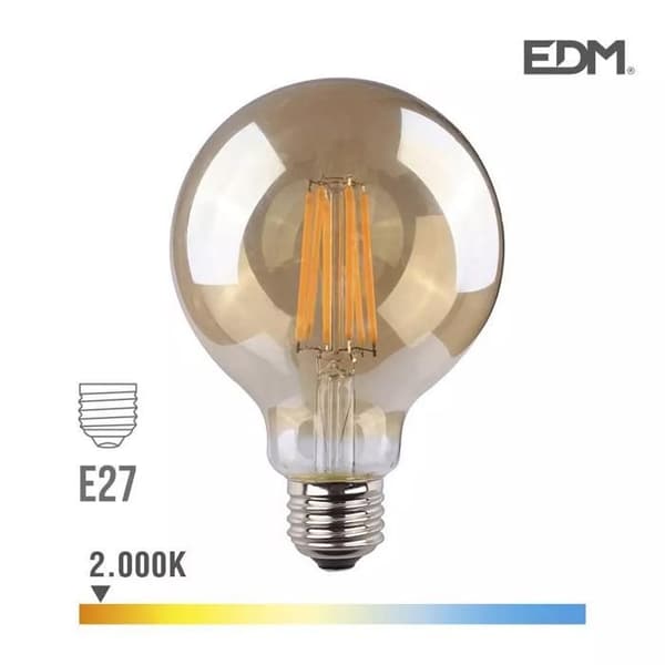 LED-lampa E27 8W Globe G95