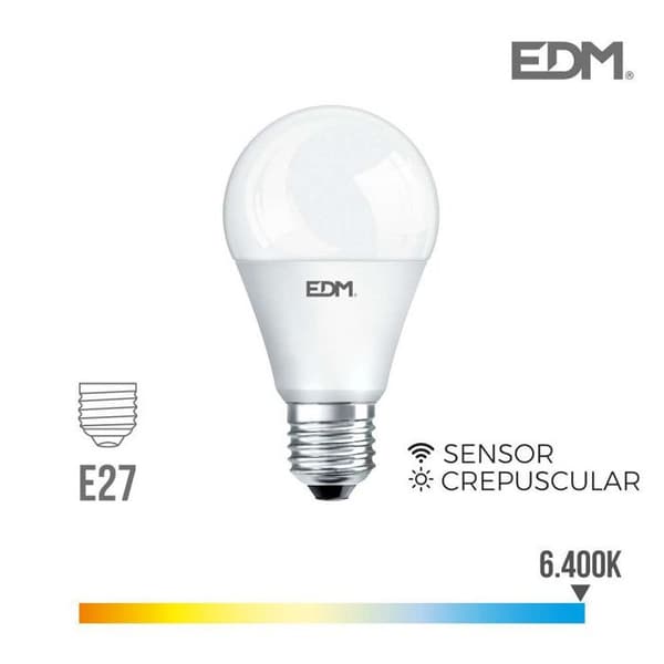 Standard LED-lampa E27 10W 800 lm 6400k EDM - Kallt ljus