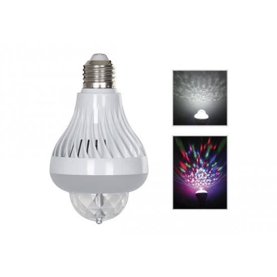 LED-lampa - FONESTAR - E27 - 3x1W RGB + Vit - Sfärisk - 30 000 timmars livslängd