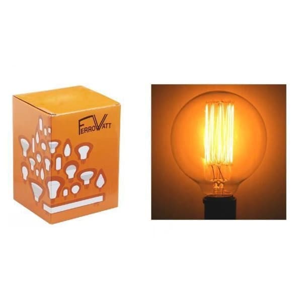 FerroWatt dekorativ glödtrådslampa - FERROWATT - 25W - E27 - Svart - Inomhus