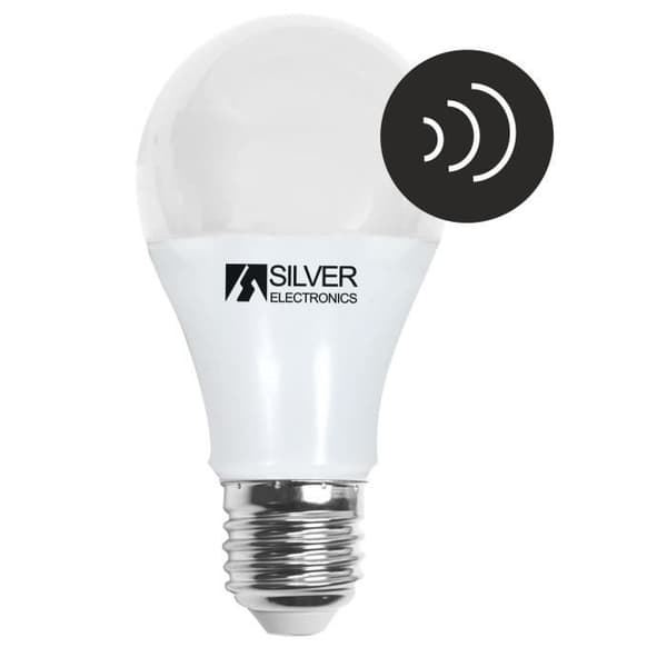 Ampoule LED E27 - SILVER ELECTRONICS - 7W - 5000K - Skymätningssensor - Inomhus