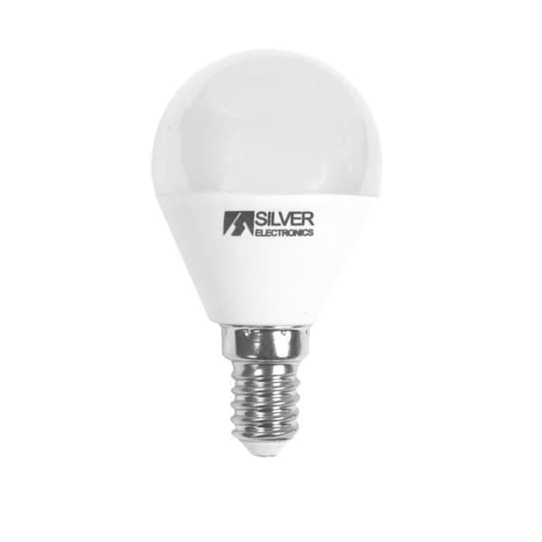 E14 LED-lampa - SILVERELECTRONICS - Sfärisk - 6W - 4000K - 30 000 timmars livslängd