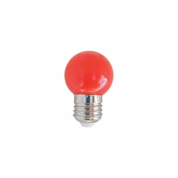 LED-lampa - SILVER ELECTRONICS - E27 - Röd - 1W - 360 graders öppningsvinkel