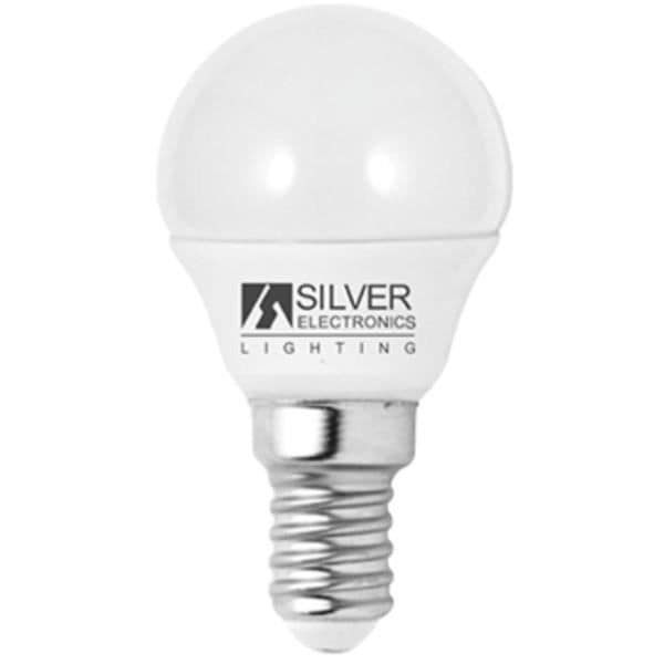 Sfärisk LED-lampa Silver Electronics Eco E14 5W Vitt ljus - välj ditt alternativ: 6000K