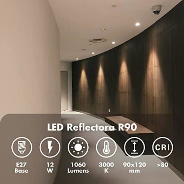 Silver Electronics 999007 R90 E27 12W 3000K LED-lampa