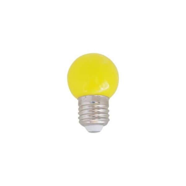 LED-lampa - SILVER ELECTRONICS - E27 - Gul - 1W - 360° öppningsvinkel
