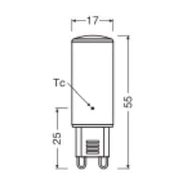 Ampoule LED G9 Klar 4.5W 600lm - 827 Mycket Varm Vit | Motsvarar 48W - LEDVANCE