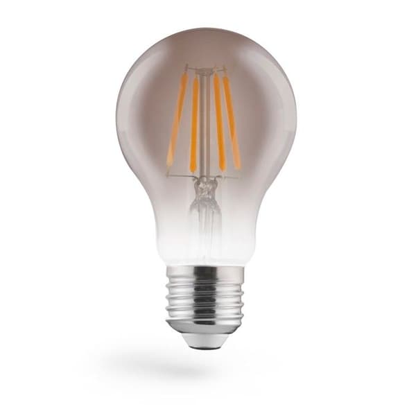Amp. filament LED, E27, 340lm 6W, glödlampa vint., varm vit