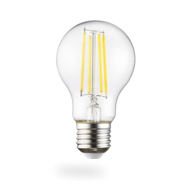 Ampoule filament. LED, E27, 806 lm ersätter 60 W, glödlampa, vit kall, transparent.