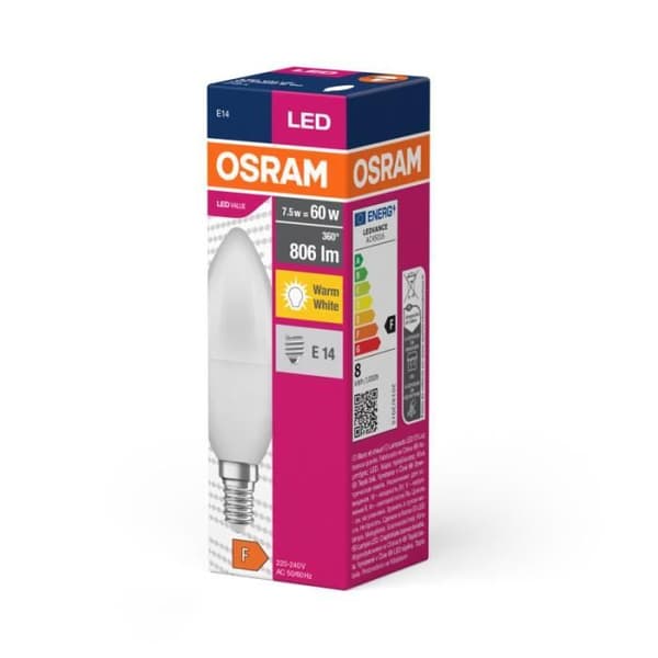 Ampoule LED Ledvance/Osram "Classique" E14 7,5W 806Lm 2700K 200 IP20