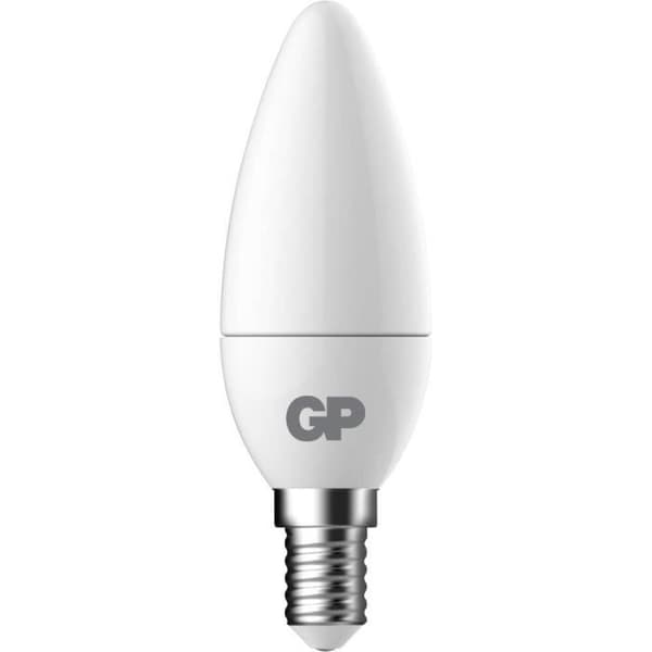 LED CEE: A+ (A++ - E) GP Batterier B35 Kerze 740GPCAN087823B3 E14 N/A Effekt: 5,6 W varmvit N/A 6 kWh/1000h