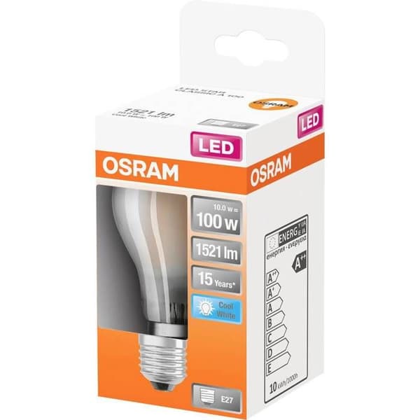 OSRAM Standard LED-lampa frostat glas 10W=100 E27 kall