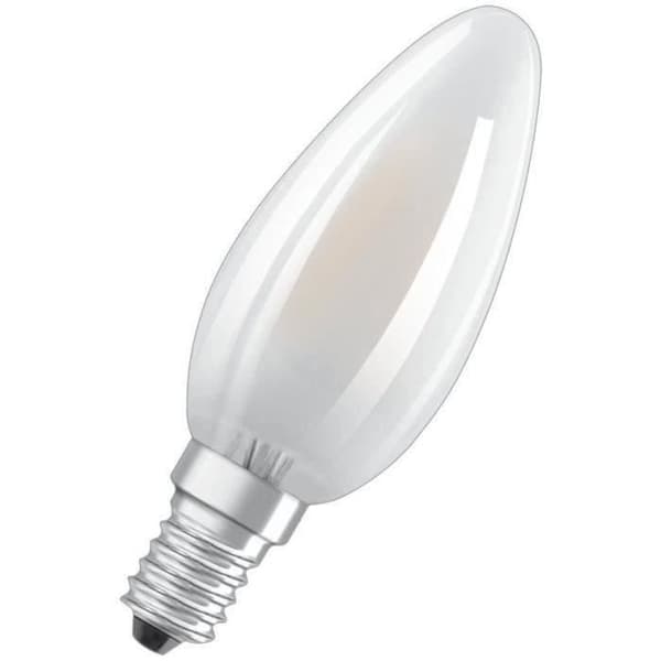 OSRAM LED flame glödlampa frostat glas 4W E14 470lm 2700K - Varm vit