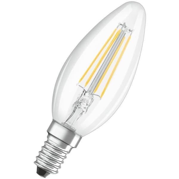 OSRAM LED-lampa Flame clear filament 4W=40 E14 varm