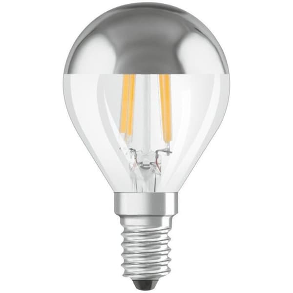 OSRAM Sfärisk LED-lampa klar filament Spegel guld 4W=37 E14 varm
