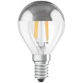 Miniatyrbild 2 av 4: OSRAM Sfärisk LED-lampa klar filament Spegel guld 4W=37 E14 varm