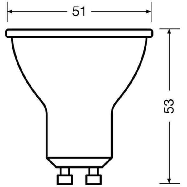 OSRAM BTE2 Spot PAR16 LED 36° glas 4,3W=50 GU10 kall